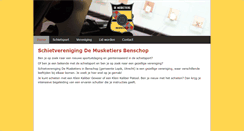 Desktop Screenshot of musketiersbenschop.nl