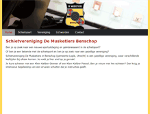 Tablet Screenshot of musketiersbenschop.nl